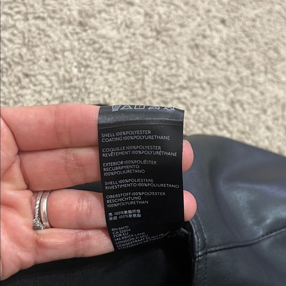 We The Free Black Faux Leather Pants- Size 28 - Picture 6 of 7